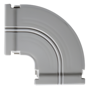THORSMAN DX-18-240 – Curva Horizontal 90° / Canaleta DX10000 / ABS V0 / -20°C a +80°C / 0.025 kg/m / 3.28 ft Aplicaciones