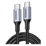 UGREEN 70427 – Cable USB-C a USB-C / Carga Rápida 100W / Transferencia 480 Mbps / Nylon Trenzado / 1 m (3.3 ft) / PD3.0 y QC4.0