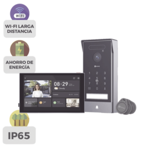 EZVIZ CS-HP7/PRO – Video Portero Inteligente / 4K UHD / Wi-Fi 6 Dual Band / Reconocimiento de Venas de Palma y Facial / Monitor Táctil 8" / Visión Nocturna Color / IP65