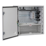 PANDUIT Z22C-S – Gabinete de Zona de Red / IP66 / UL 4/12/4X / Acero 610 x 295 x 610 mm (24 x 11.6 x 24 in) / Rieles DIN / Puerta Reversible
