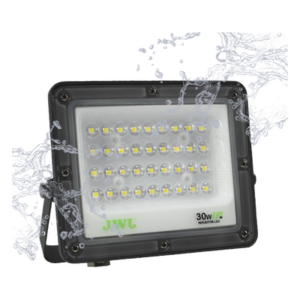 JWJ JLRE-L100 – Reflector LED Tipo Lupa / 100 W / 10 000 lm / 110-240 Vca~ 60 Hz / IP66 / 270 x 210 x 22 mm / 0.89 x 0.69 x 0.07 ft