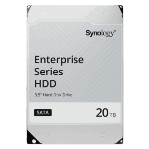 SYNOLOGY HAT5310-20T – Disco Duro Enterprise SATA / 3.5" / 20 TB / 7200 RPM / Caché 512 MB / Carga 550 TB/año / MTBF 2.5 Millones de Horas