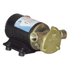 JABSCO 18660-0121 – Bomba de sentina / 12 Vcd / 24 lpm (6,3 gpm) / Altura 10 pies (3 m) / Cuerpo bronce / Puertos 1 pulgada