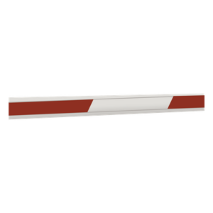 FAAC 428064 – Brazo Rectangular para Barrera / 7 m (23 ft) / Aluminio de Alta Resistencia / Bandas Reflectantes