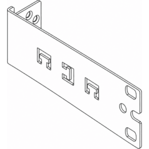 HOFFMAN 21079-000 – Soporte de Rack 19 Pulgadas para Gateway Guardian / Material Acero / Acabado Negro Gris RAL 9005 / 1U / Paquete de 4 Piezas / Compatibilidad con Guardian Management Gateway