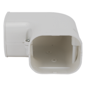 THORSMAN TH-ACKIT-CP – Codo plano para aire acondicionado / PVC rígido blanco / 4 canaletas de 1 m (3.28 ft) / 11 piezas / -20°C a 75°C