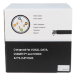 LINKEDPRO BY EPCOM PRO-CAT-6-EXT-LITE-DJ – Bobina de Cable UTP / Cat6 / 305m (1000 pies) / Doble Forro / Exterior / Climas Extremos / Negro