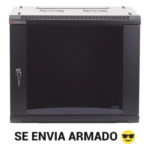 PRECISION PSTC-06-645-BDP – Gabinete de Pared / 6UR / 19in / 450mm Profundidad / 60kg Carga / Acero Negro
