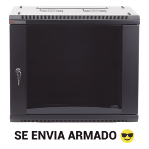 PRECISION PSTC-06-645-BDP – Gabinete de Pared / 6UR / 19in / 450mm Profundidad / 60kg Carga / Acero Negro