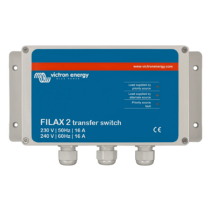 VICTRON ENERGY FILAX2120 – Conmutador de Transferencia / Conmutación 16 ms / IP65 / 110-240V 50/60 Hz / LED Indicadores