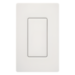 LUTRON ELECTRONICS SCBISW – Inserto Ciego para Placa de Pared / Estilo Designer / Acabado Snow Satinado / Sin Tornillos Visibles