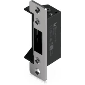 UBIQUITI UACC-LOCK-STRIKE-SECURE-15MM – Cerradura de Contrachapa Eléctrica / Fail-Secure / 1,200 kg (2,645 lb) / Pestillo 15 mm / 12 VCC / Interior