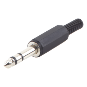 EPCOM PROAUDIO EP-TRS – Conector Macho Estéreo / 6.35 mm (1/4") / Cuerpo Plástico / Terminación Soldadura / 28-14 AWG