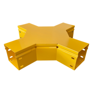 CHAROFIL CHFBXH4X4R8EPK – Cruce Horizontal para Fibra Óptica / 4" x 4" / Radio de Curvatura 8" / Aluminio con Pintura Epóxica / Incluye Accesorios de Montaje