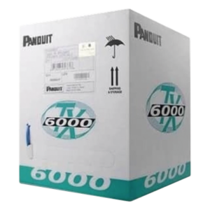 PANDUIT PUL6004WH-ME – Cable UTP / Categoría 6 Mejorado / 305 m (1000 ft) / 23 AWG / LSZH / 4 Pares / Cobre Sólido / Reelex
