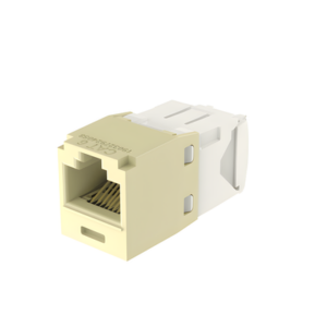 PANDUIT CJ688TGEI – Conector Jack RJ45 / Categoría 6 / 8 Posiciones 8 Cables / Terminación sin Herramienta de Impacto / Color Marfil