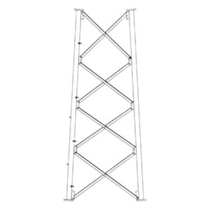 ROHN SSV8N – Sección 8 Intermedia para Torre Autosoportada línea SSV (Código de Fábrica: 8N)