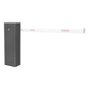 ACCESSPRO XBS-8003-R – Barrera Vehicular / Brazo Recto 8 m (26.2 ft) / Brazo Articulado 6 m (19.7 ft) / Apertura 6 s / Motor Brushless 24 VDC / Corona LED Semaforizada