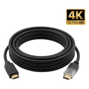 KRAMER CA-HM-82 – Cable HDMI Activo / 4K@60Hz 4:4:4 / 18 Gbps / 25 m / 82 ft / HDR / Triple Blindaje / K-Lock / UL CL3