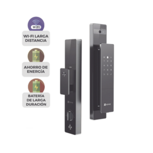 EZVIZ CS-DL50FVS/PLUS – Cerrojo Inteligente / Reconocimiento Facial y Venas Palmares / Pantalla IPS 4" / Cámara 1080p / Wi-Fi 2.4 GHz / Bluetooth / IP52