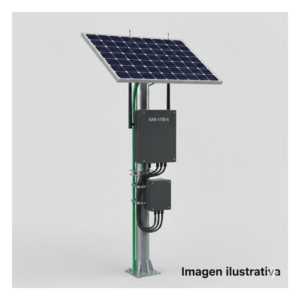EPCOM POWERLINE PL1224G1RV2 – Kit Solar PoE Pasivo 24 Vcc / Panel 130 W / Batería 120 Ah / Autonomía 48 h / 12 Vcc / 427 pies