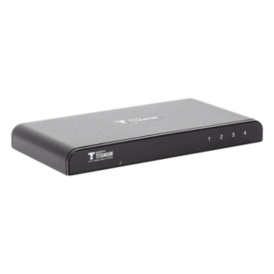 EPCOM TITANIUM TT-314-PRO – Divisor (Splitter) HDMI 4K de 1 Entrada a 4 Salidas (Simultaneas) / Soporta 4K×2K / Soporta hasta 4 equipos con conexión en Cascada / HDMI 3D  / HDR / HDMI 1.4 /  HDCP 1.4  / Audio PCM / Longitud del cable de entrada ≤30m y salida ≤25m.