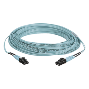 PANDUIT FX2ERLNLNSNM050 – Jumper de Fibra Óptica / Multimodo OM3 50/125 / LC-LC Dúplex / OFNR Riser / Aqua / 50 m (164.04 pies)