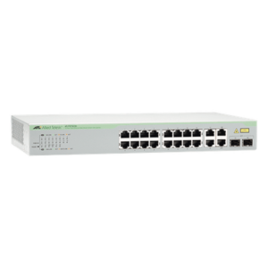 ALLIED TELESIS AT-FS750/20-10 – Switch WebSmart / 16 Puertos 10/100 Mbps / 2 Puertos Gigabit RJ45 / 2 SFP Combo / 11.2 Gbps / 1U Rack 19"