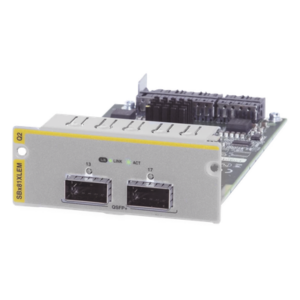 ALLIED TELESIS AT-SBX81XLEM/Q2 – Módulo de expansión / 2 puertos 40G QSFP+ / Interfaz óptico de alta densidad / Compatible con tarjeta de línea SBx81XLEM