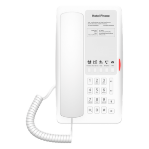 FANVIL H4WW – Teléfono IP Hotelero / Wi-Fi 6 Dual-Band / 2 Líneas SIP / 5 Teclas Programables / Puerto USB-A / PoE 802.3af / Audio HD