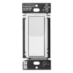 LUTRON ELECTRONICS DVRFASWH – Interruptor Auxiliar Cableado / Control Multiubicación / Hasta 10 Puntos / 150 ft (45 m) / 120 V~