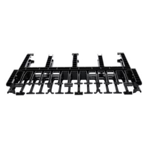 PANDUIT NM1 – Organizador de Cables Horizontal / Alta Densidad / Doble Frontal y Posterior / Rack 19in / 1UR / Negro