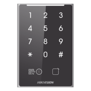 HIKVISION DS-K1109EKB-QR – Lector de Acceso / Tarjetas PROX EM 125 kHz / Código QR / Teclado / RS485 y Wiegand / IP65
