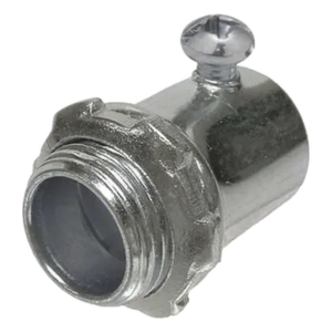 RACO HUB-2003 – Conector para Pared Delgada / 3/4 in (19 mm) / Acero / Tornillo de Fijación / 1.087 in x 1.47 in