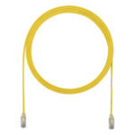 PANDUIT UTP28SP10YL – Cable de Parcheo Cat6 / UTP 28AWG / 3.05 m (10 pies) / Diámetro Reducido 3.8 mm / Amarillo