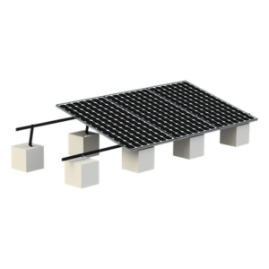 EPCOM POWERLINE VEKTOR8BLK – Montaje para Panel Solar / Riel 8 de 5400mm (17.7 pies) / Módulos 30-35mm / Inclinación 20°-45° / Velocidad Viento 136km/h / Anodizado Negro