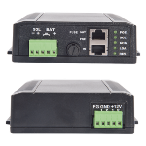 TYCON POWER PRODUCTS SYSPOE1224 – Controlador Solar POE, Entrada 12 Vcc Hasta un Panel Solar de 125 Watts, Salida PoE Pasivo en 24 Vcc Hasta 20 Watts Máximo.