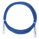 LINKEDPRO BY EPCOM LP-UT6-300-BU28 – Cable de Parcheo Slim UTP Cat6 / 3 m (9.84 pies) / 28 AWG / Azul / RJ45