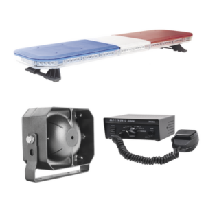 EPCOM INDUSTRIAL SIGNALING X67RBKIT3 – Kit de Señalización para Seguridad Pública / Barra LED 88 Luces Hyperlux / Sirena 100W 6 Tonos / Bocina 100W 8 Ohms / IP65 / 13 Patrones de Destello