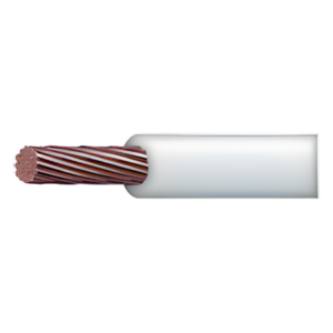 INDIANA SLY-304-WHT – Cable Eléctrico THW-LS / Calibre 10 AWG / 19 Hilos / 90°C Seco / 75°C Mojado / Venta por Metro / Blanco