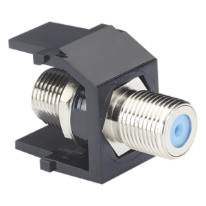 PANDUIT NKFBL – Módulo Acoplador Coaxial Tipo F / Keystone / 75 Ohms / 3.0 GHz / 0.66' [16.7mm] Altura / Color Negro