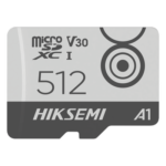 HIKSEMI by HIKVISION HS-TF-M1/512G – Tarjeta MicroSD / 512 GB / 100 MB/s Lectura / 85 MB/s Escritura / Clase 10 U3 V30 / TLC NAND / Videovigilancia Móvil 24/7 / -25°C a 85°C