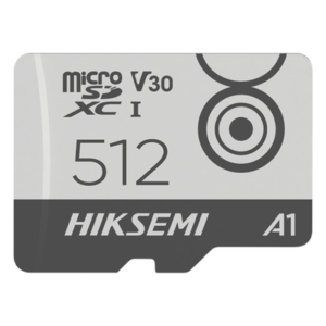 HIKSEMI by HIKVISION HS-TF-M1/512G – Tarjeta MicroSD / 512 GB / 100 MB/s Lectura / 85 MB/s Escritura / Clase 10 U3 V30 / TLC NAND / Videovigilancia Móvil 24/7 / -25°C a 85°C