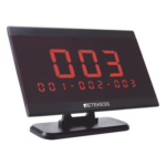 RETEKESS TD105 – Pantalla receptora inalámbrica / 433.92 MHz / 100-200 m / 999 transmisores / 9 áreas / 328-656 pies