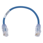 PANDUIT UTP28X8INBU – Cable de Parcheo UTP / Cat6A / 28 AWG / CM-LSZH / 8 pulg (20.3 cm) / Azul