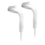 UBIQUITI UC-PATCH-1M-RJ45 – Cable Ethernet Patch / Cat6 / 1 m (3.28 ft) / RJ45 Flexible / Diámetro Ultrafino / Blanco