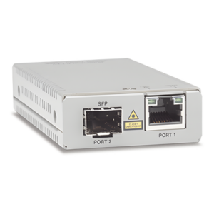 ALLIED TELESIS AT-MMC2000/SP-960 – Convertidor de Medios / Gigabit Ethernet a Fibra Óptica / Puerto SFP / 10/100/1000 Mbps / Distancia 20 km (12.4 mi) / Smart MissingLink