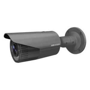 HIKVISION DS-2CD1621FWD-IZB – Bala IP 2 Megapixel / Lente Mot. 2.8 a 12 mm / 30 mts IR / WDR 120dB / IP67 /  Hik-Connect P2P / Exterior / PoE / Color negro