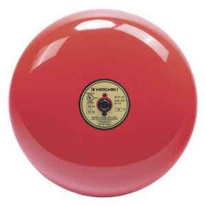 HOCHIKI B10-24 – Campana de alarma de incendio / 10 pulgadas (25.4 cm) / 24 VCD / 96 dB / Listado UL / Uso exterior con caja HC-BB-1
