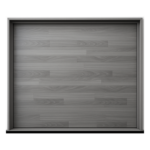 ACCESSPRO APDOOR-128CF – Puerta Seccional de Garage / 12 x 8 Pies (3.66 x 2.44 m) / Aislamiento Poliuretano 42 mm / Lámina Calibre 26 / Acabado Laminado Gris / 5 Secciones